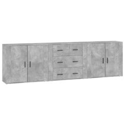 Helloshop26 - Buffet bahut commode armoire meuble de rangement organisateur cuisine salle de séjour salons 3 pcs bois d'ingénierie 02_0037128 - 3000_0