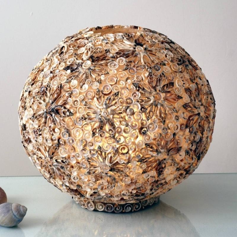HOLLÄNDER LAMPE À POSER BALLE DE COQUILLAGES, 40 CM