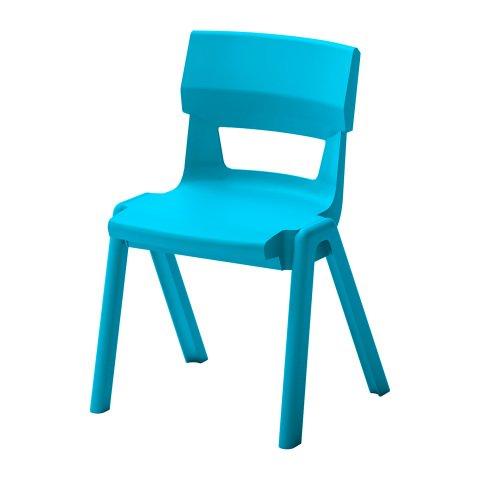 LOT DE 4 - CHAISE SCOLAIRE CLEO TAILLE 4 - PRIMAIRE CP / CE1 - TURQUOISE