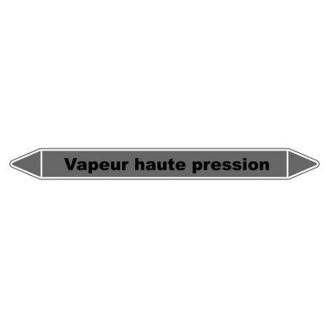 LOT DE 5 - MARQUEUR TUYAUTERIE - VAPEUR HAUTE PRESSION - VINYLE LAMINÉ 450 X 52 MM