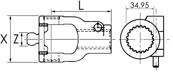 MACHOIRE GRAND ANGLE WE2580 1''3/8-Z21