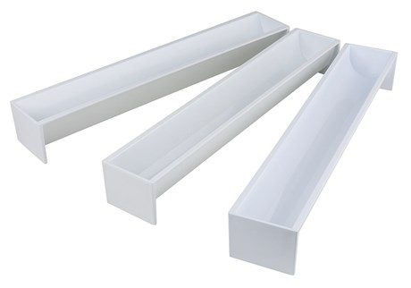 MATFER - GOUTTIÈRE À BÛCHES POLYSTYRÈNE DEMI-CERCLE - 351013