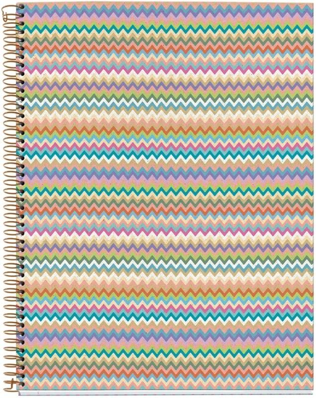 MIQUELRIUS Cahier ZigZag Mallorca A4, 200p./100 feuilles 70 g/m² détachables et perforées, quadrillé 5x5 - 8422593041833_0