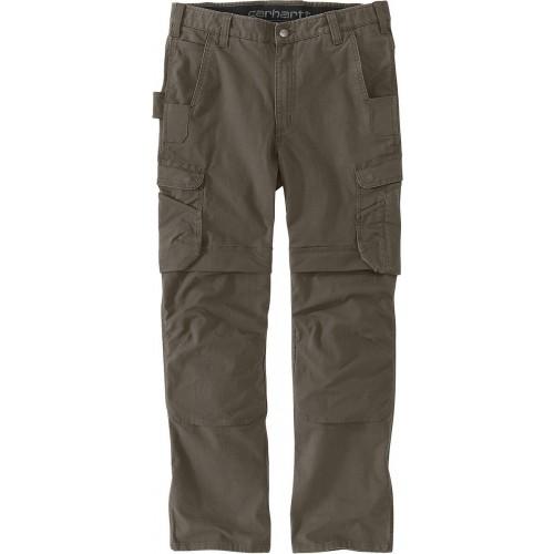 PANTALON DE TRAVAIL EN RIPSTOP STRETCH STEEL RUGGED RELAXED CARGO KAKI - TAILLE 48 CARHARTT