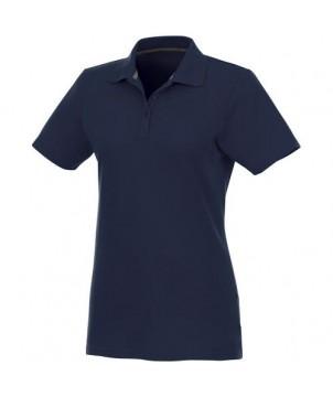 POLO MANCHES COURTES FEMME HELIOS BLEU MARINE - TEXTILES MODE PERSONNALISÉS