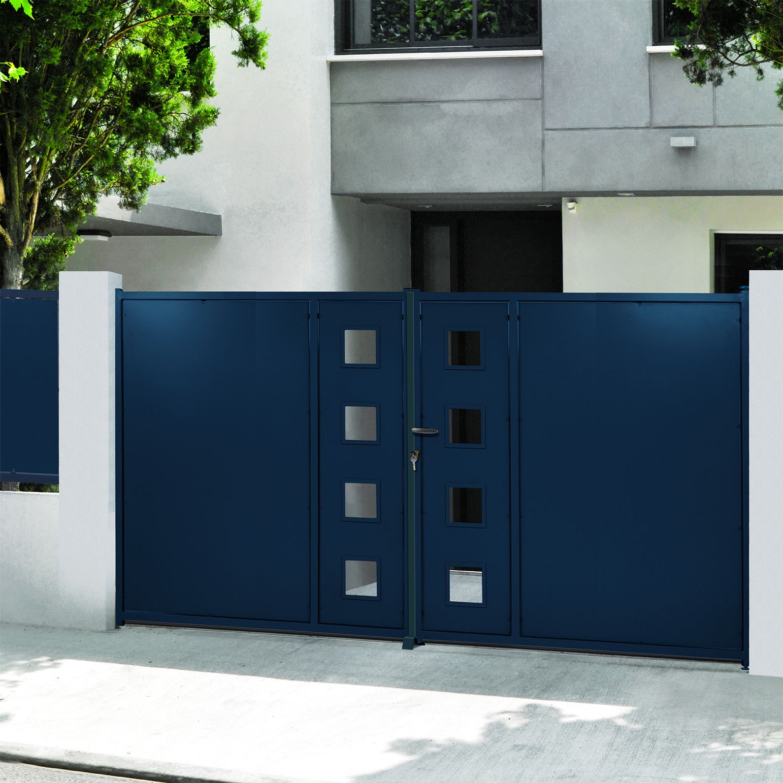 Portail coulissant Noumea - Cadre tube 40x40x2 - Finitions multiples_0