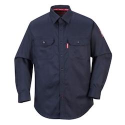 Portwest - Chemise de travail résistante à la flamme BIZFLAME 88/12 Bleu Marine Taille XL - XL bleu 5036108267712_0