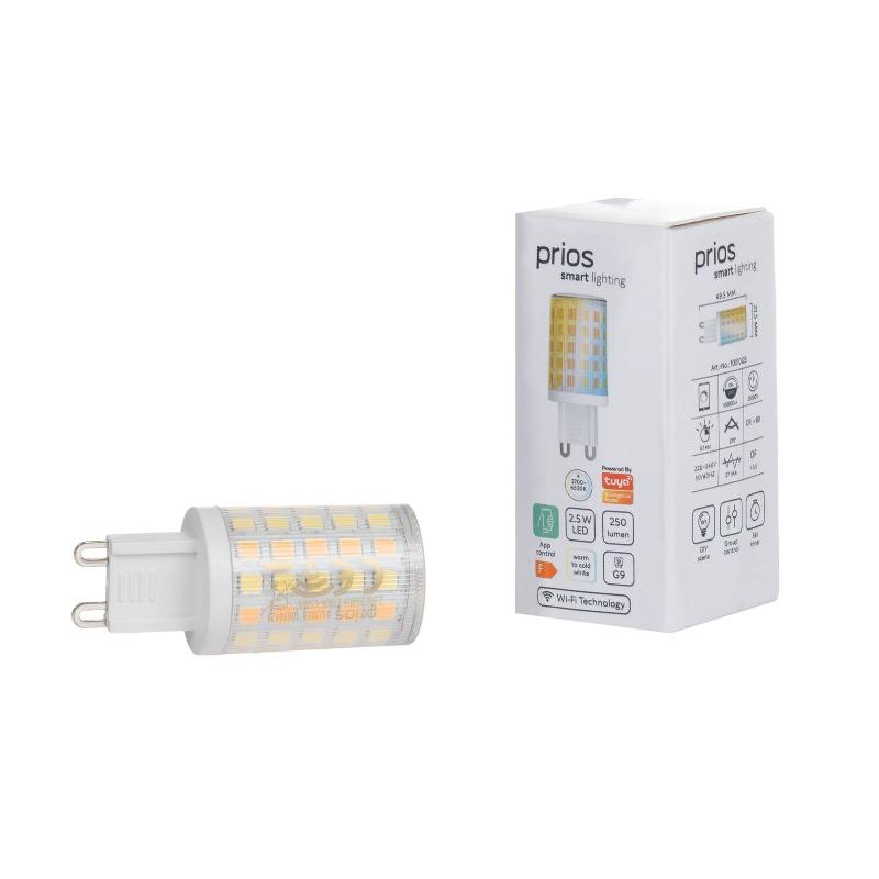 LUUMR SMART AMPOULE À BROCHE LED, LOT DE 2 G9 2,5W CCT CLAIR TUYA