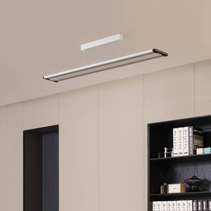 PRIOS ZYAIR SUSPENSION LED BLANC ALU PLASTIQUE