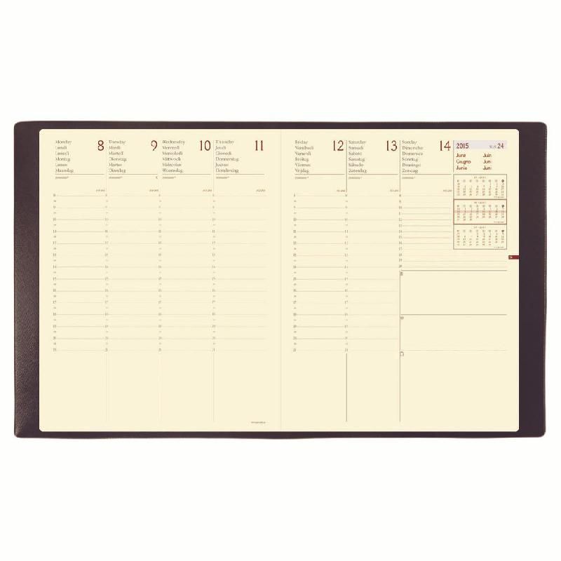 QUO VADIS AGENDA PRESIDENT PRESTIGE QUO VADIS - FORMAT 21 X 27 CM - NOIR -