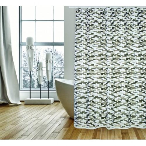 RIDEAU DE DOUCHE - 180X200 CM - LOFT CHOCOLAT SPIRELLA