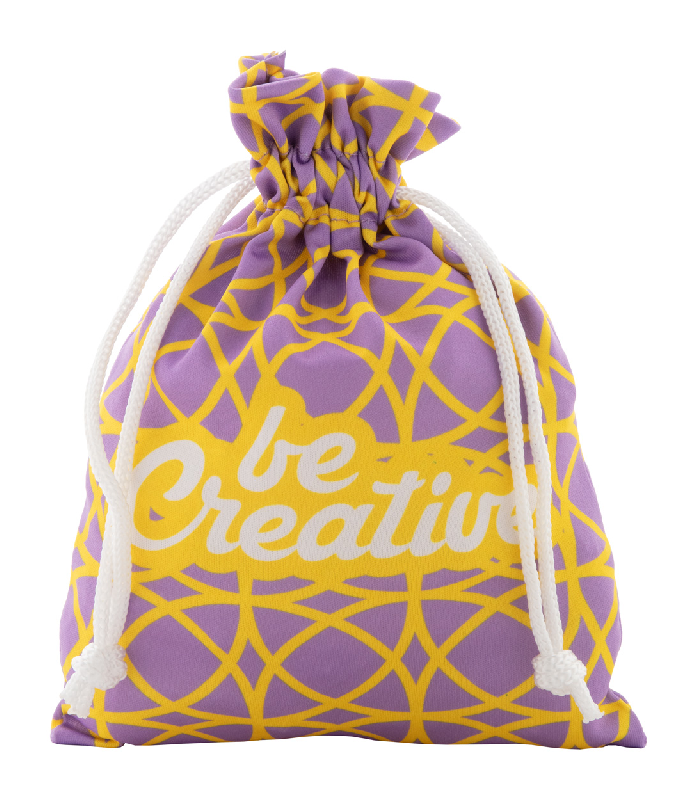 Sac cadeau personnalisé avec cordons polyester - impression quadri - 18g - quantité minimale 50 pcs_0