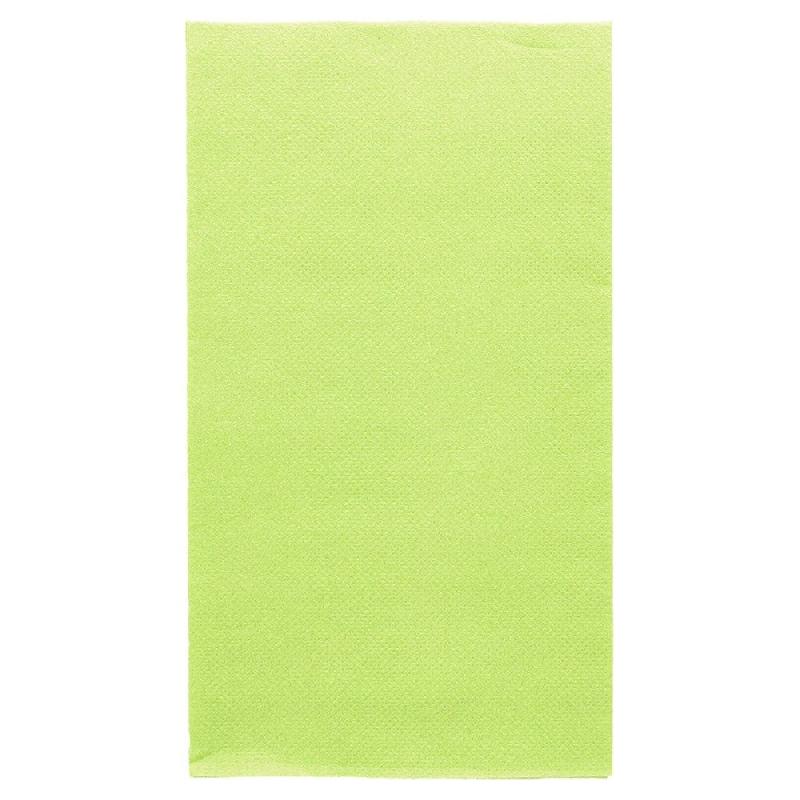 Serviette en ouate gaufré 2 plis vert anis 1/6 33x40cm - par 2000_0