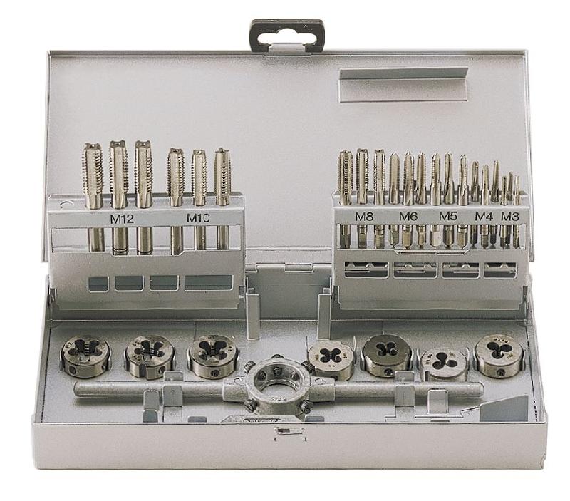 SET DE TARAUDS ET FILIÈRES 30PCS MW-TOOLS SKC30ETM