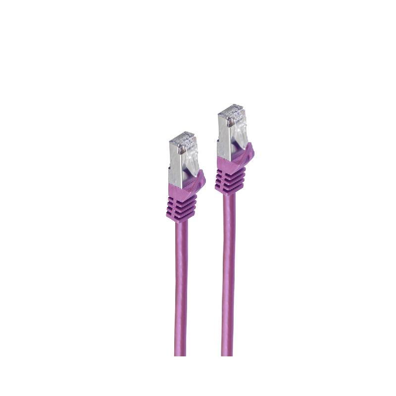 Shiverpeaks Câble patch, Cat. 6A, S/FTP, 3,0 m, violet - violet 4017538071446_0