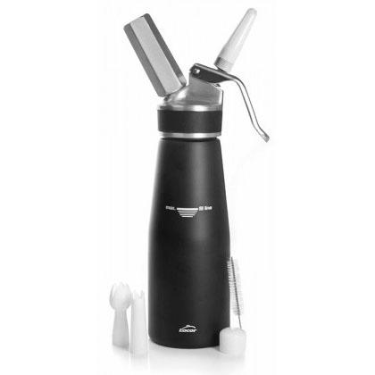 SIPHON À CRÈME PROFESSIONNEL EN ALUMINIUM NOIR - 0.5L - LACOR - SIPHONS