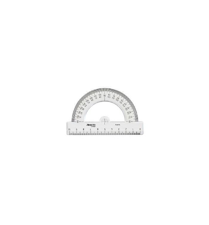 SMARTD Rapporteur en plastique cristal Red Smart Office 180º - 95mm - 1un - 5608011014730_0