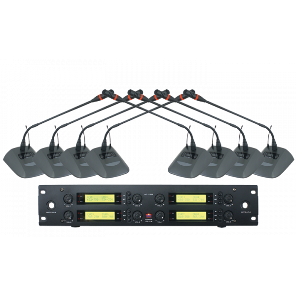 Système de conférence BST HT1188 - 8 micros pupitre et récepteur 8 canaux UHF_0