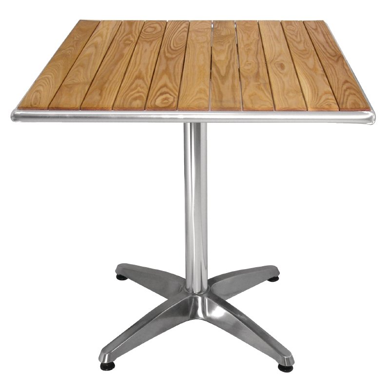 TABLE DE CAFÉ BOLERO 700 MM CARRÉE AVEC PLATEAU EN BOIS DE FRÊNE