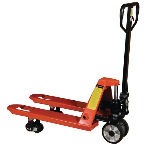 TRANSPALETTE MANUEL - FOURCHE COURTE 800 MM - FORCE 2000 KG - MANUTAN EXPERT