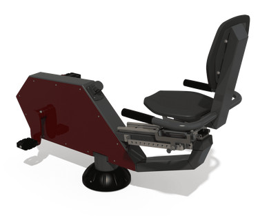 Vélo semi-couché « R » avec variateur de difficulté - RCT0111M - 150 cm de long, 60 cm de large, zone d'exercice 8,2 m²_0