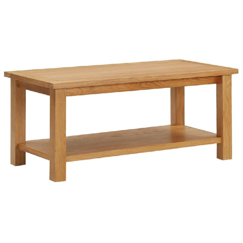 VidaXL Table basse 90x45x40 cm Bois de chêne massif Modèle Apex Concept - 289194_0