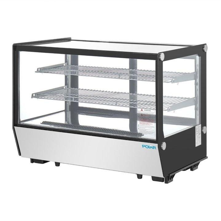 Vitrine de Comptoir Positive 160L – Série G Carrée Noire, 160 W, 220V - MONO_0