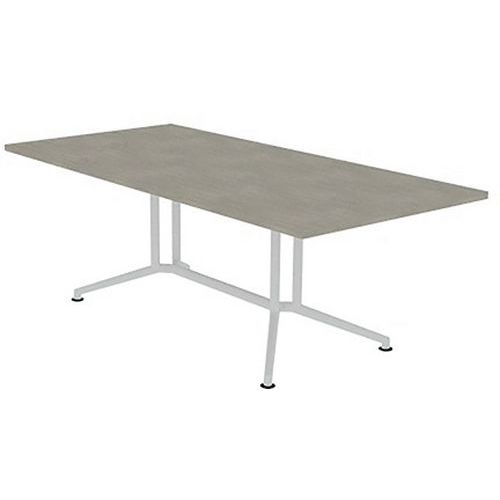 TABLE DE RÉUNION PLATEAU RECTANGULAIRE L.200 BÉTON - QUADRIFOGLIO