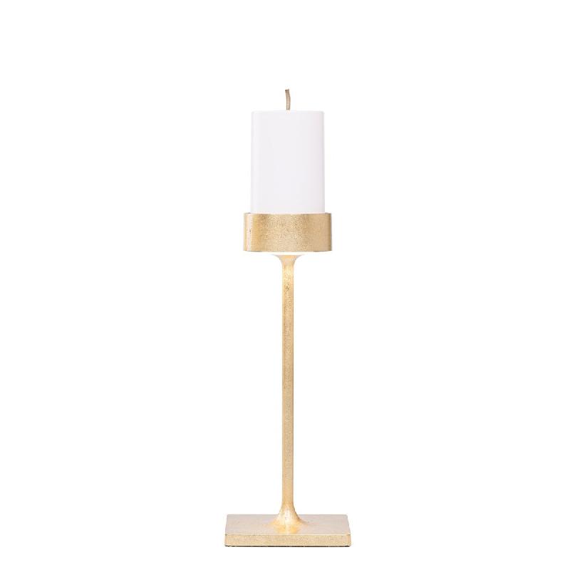 Zafferano Perpetua Lampe De Table Midi Sans Fil, Structure En Aluminium Noir Mat Et Finition Intérieure En Feuille D'Or, Module Led Professionnel Rec_0