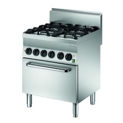 Bartscher Cuisinière à gaz 4 feux 700 x 650 x 870 mm - 1151143_0