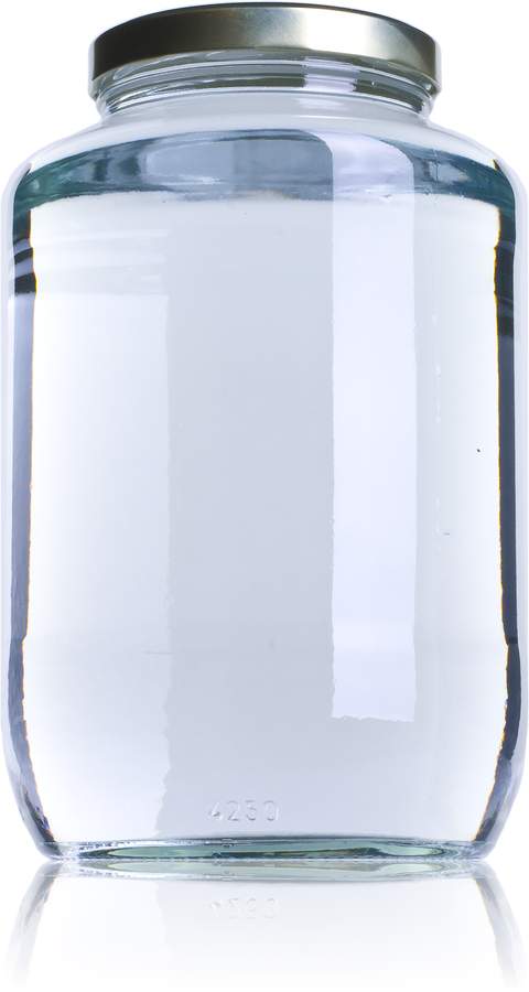 Bocal en verre cylindrique 4250 ml - Twist Off TO 110 - Code 008082-37_0