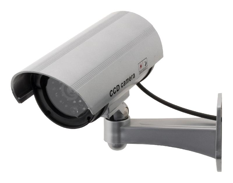 Caméra de surveillance factice avec LED clignotante int/ext - Otio - Aspect réaliste et installation facile_0