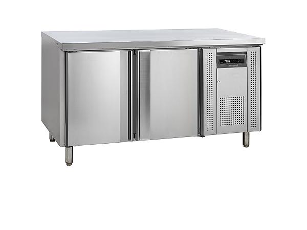 Comptoir réfrigéré de boulangerie en inox avec tour pâtissier - 390 litres - BK210 - pour plaques 600x400 mm_0