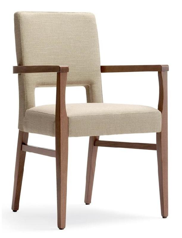 Fauteuil Janze - Assise et dossier rembourrés - Chaise de restaurant_0