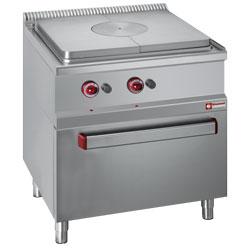 Fourneau gaz - Plaque coup de feu gaz 670x585 mm sur four gaz GN 2/1 - Modèle G77/TF7-S_0