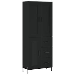 HELLOSHOP26 - Buffet bahut commode armoire meuble de rangement organisateur cuisine salle de séjour salon haut 69,5 x 34 x 180 cm bois d'ingénierie_0