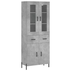 Helloshop26 - Buffet bahut commode armoire meuble de rangement organisateur cuisine salle de séjour salon haut 69,5 x 34 x 180 cm 02_0034694 - 300021_0