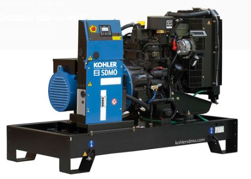 J33_220 - Groupe électrogène industriel SDMO - Tension 220/127 V - Coffret standard APM303 - Moteur John Deere 3029DSG20_0