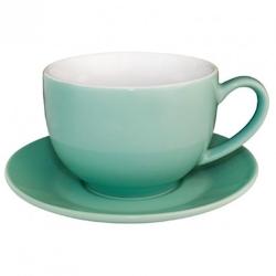 Olympia Tasse Cappuccino Verte 340ml   Lot de 12 - blanc Grès GAS-GL461_0