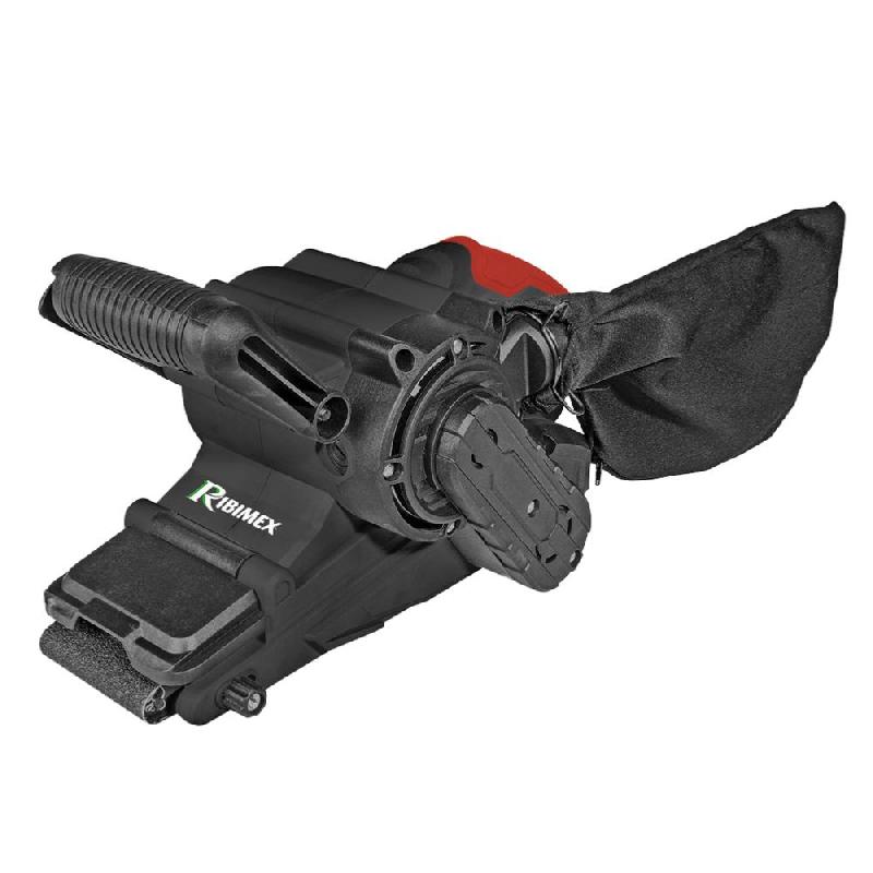Ponceuse à bande 76 mm - 900 watts PRPBD900 avec sac à poussière et bande abrasive grain 80_0