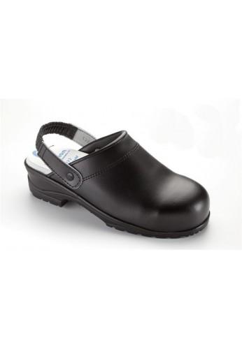 Sabots de cuisine SRC Bjorn - cuir résistant avec embout acier - norme EN 20345 SB E A SRC_0