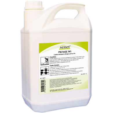 SENET - Nettoyant ménager parfumé pin - 5L - Référence 002007101 - Pour toutes surfaces_0