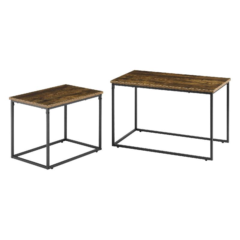 SET DE 2 TABLES BASSES GIGOGNES EFFET BOIS FONCÉ 03_0008358_0