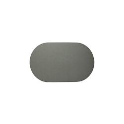Stil Casa, set de 12 sets de table unicolores, polyuréthane cousu, 48xh. 30 cm, finition dollar couleur gris. - TOV4830-D-GRD_0