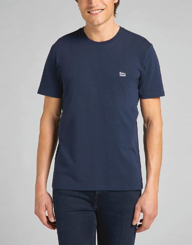 T-shirt Patch Logo Lee - 100% coton biologique - Réf : L60U - Plusieurs tailles et couleurs disponibles_0