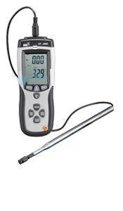 Thermo-anémomètre à fil chaud DT8880 - mesure de vitesse d'air 0,1 à 25 m/s et température 0 à 50 °C_0
