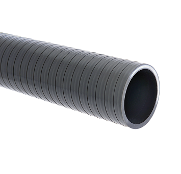 Tube flexible Ø 40 - Mâle à coller - Longueur 1 m - Disponible en Ø 32, 40 et 50 - Couleur gris_0