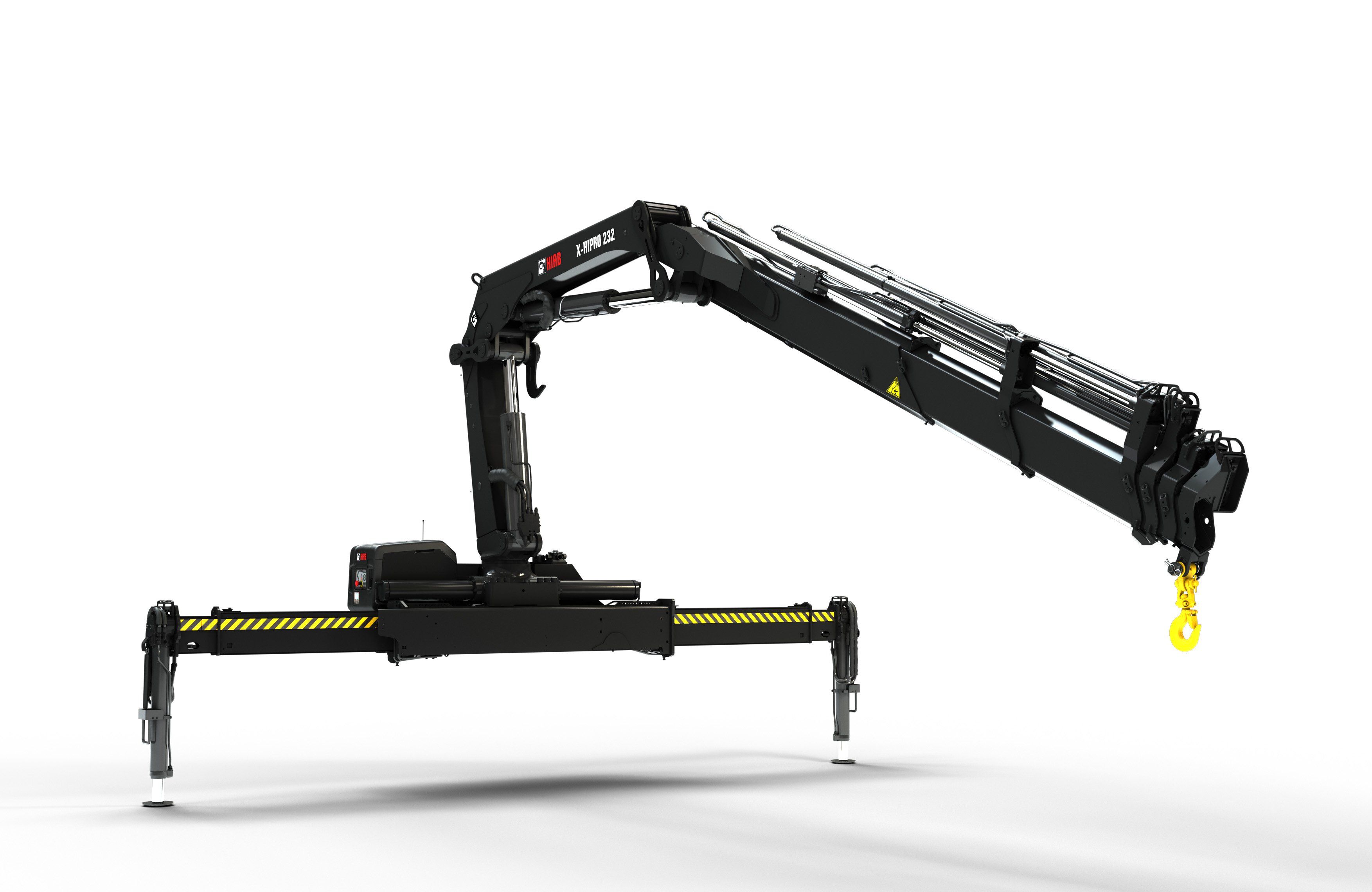 X-hipro 232 grue auxiliaire - hiab - portée des extensions hydrauliques 8.51 à 17.32 m_0