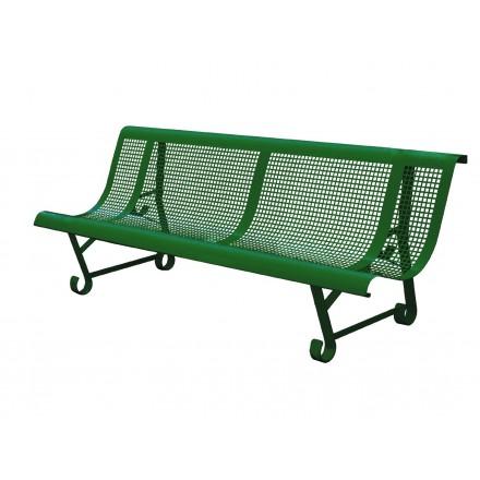 Banc public Square Ondulo - métal robuste - résistant aux intempéries et UV - 5 coloris_0