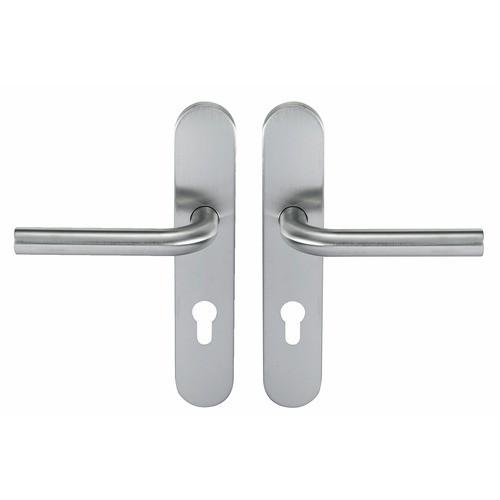 POIGNÉES SUR PLAQUES CONDAMNATION - INOX 304 - PAR 10 - LIGNE L 19 NORMBAU